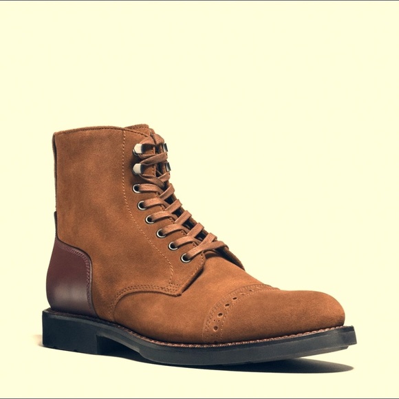 coach bleecker cap toe boots